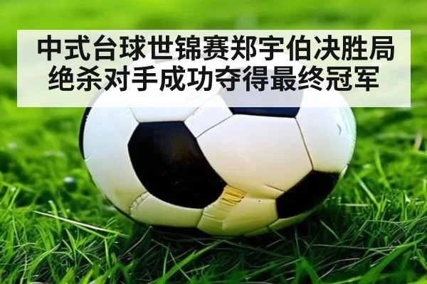 中式台球世锦赛郑宇伯决胜局绝杀对手成功夺得最终冠军